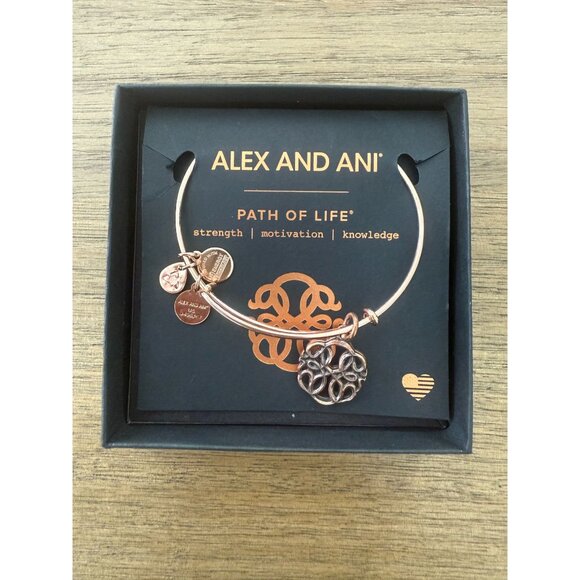 Alex and Ani rose gold Path of Life bracelet - Picture 2 of 10